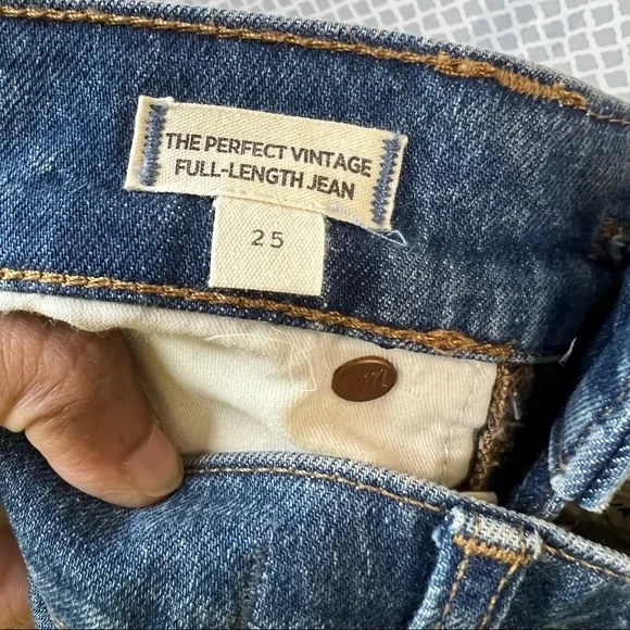 NWOT Madewell The Perfect Vintage Full-Length Jean in Sanderson Wash - Picture 13 of 13